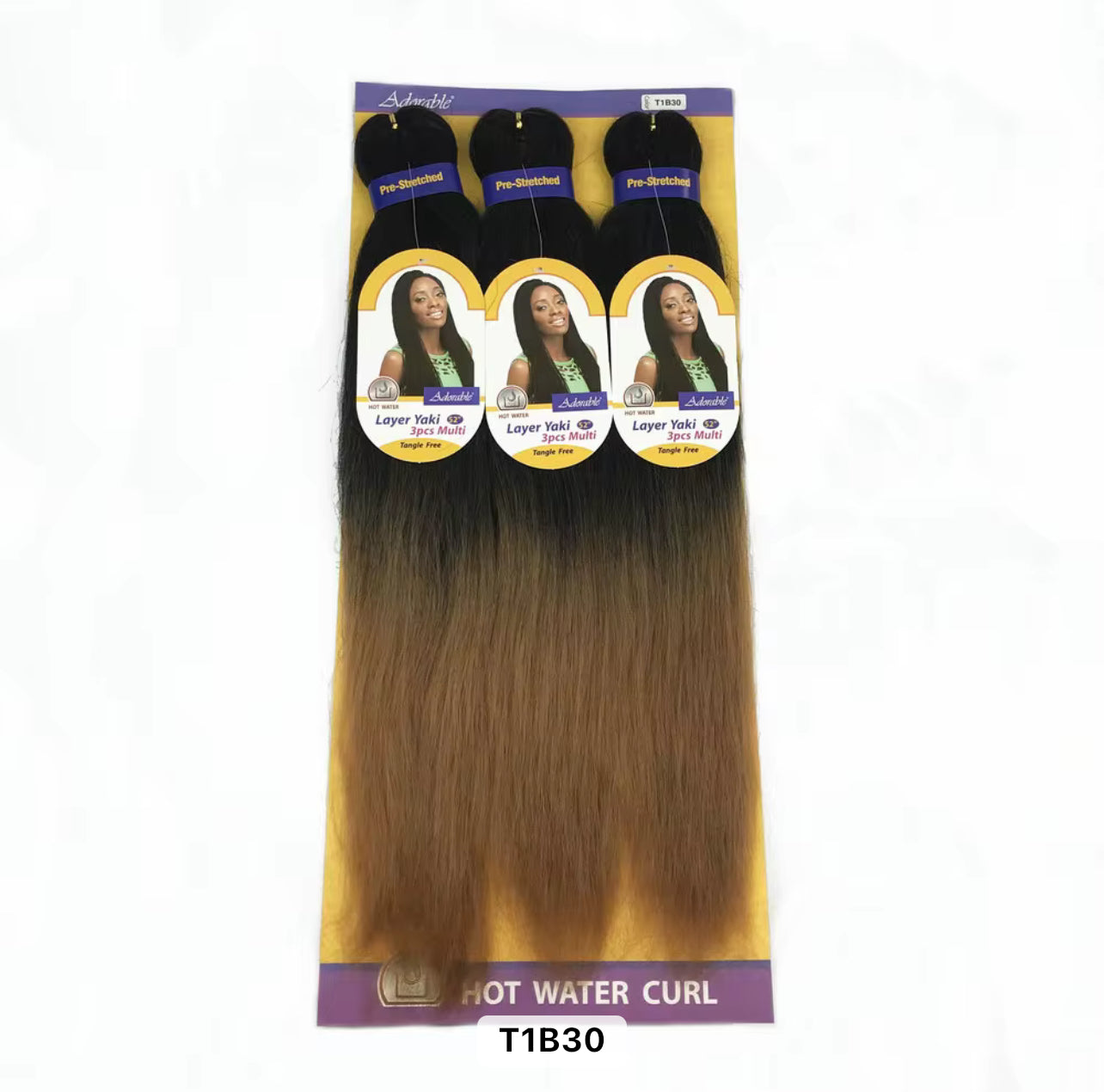 Ombre EZ Braid – Pre-Stretched Yaki Braiding Hair (52")