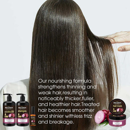 Suisuale Red Onion Anti-Hair Loss Shampoo & Conditioner Set of 4 pieces