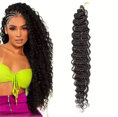 Ocean Wave Crochet Hair 22 Inch 1 Pack Wave Crochet Hair Wavy Braiding Hair Curly Crochet Hair For Black Women